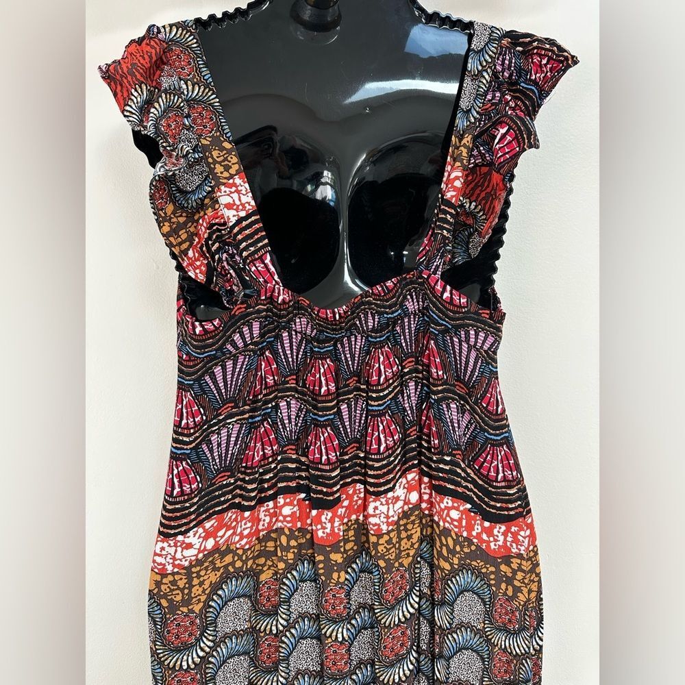 Corey Lynn Calter Doriane Maxi Dress Medium Anthropologie Tiered Boho Festival - Picture 5 of 9